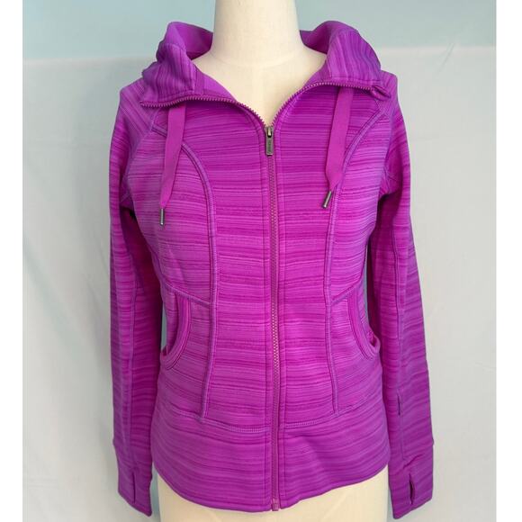 Athleta Tops - Athleta Pink Space Dye Full Zip HoodieWomen’s Medium Running Yoga Athleisure